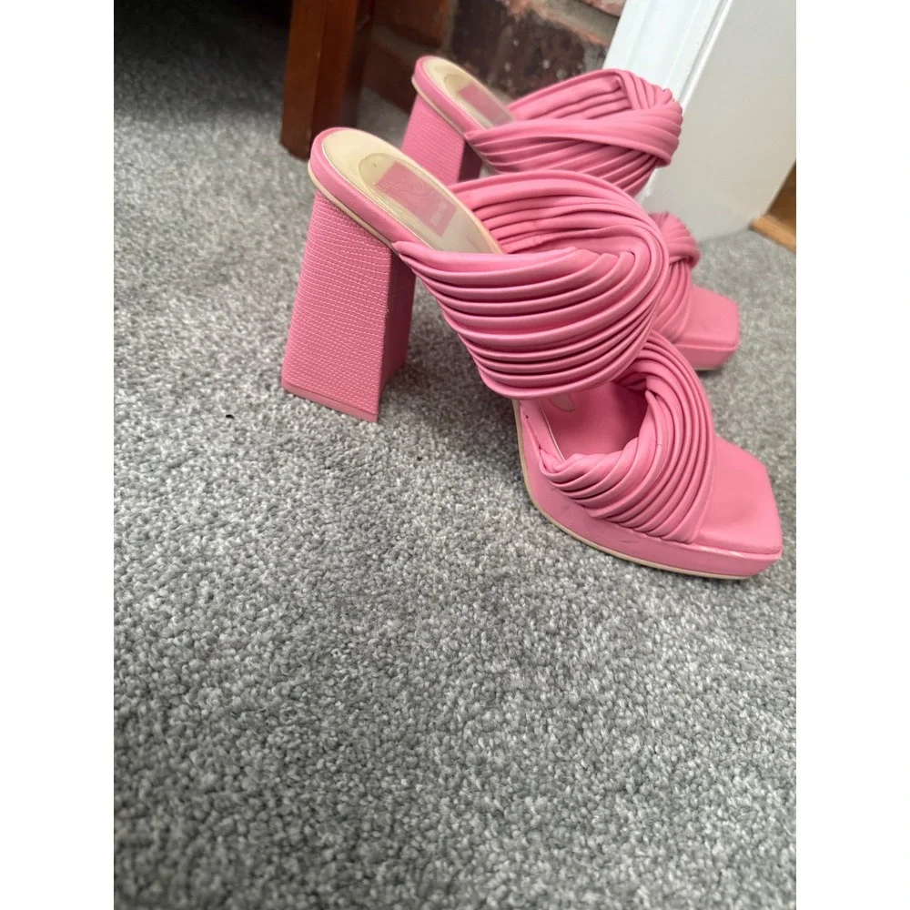 Dolce Vita Pilton Heeled‎ Sandal Pink Sz 7.5